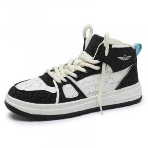 Кеды мужские, обувь для скейтбординга средняя высота Tonybear, цвет White moonlight