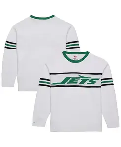 Мужской белый свитер New York Jets Throwback 1984 Mitchell & Ness