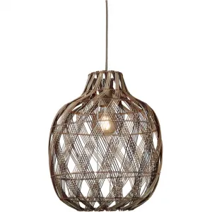 Подвесной светильник MENDOZA E27 Good&Mojo, коричневый