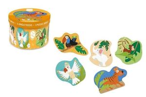 Царапина, пазл, первый пазл «Джунгли», 3/4/5/6/8 деталей. Scratch