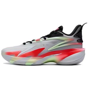 XTEP Чейн Вар 3-го поколения амортизирующие низкие баскетбольные кроссовки мужские серый черный зеленый, цвет Gray Black Green