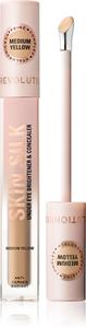 Осветляющий консилер Makeup Revolution Skin Silk Under Eye Brightener & Concealer, Medium Yellow 4 ml