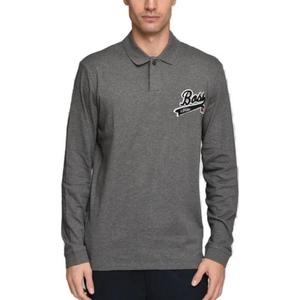 Hugo Boss Мужская рубашка-поло серого цвета