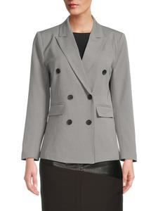 Двубортный блейзер из эластичной ткани Wdny, серый