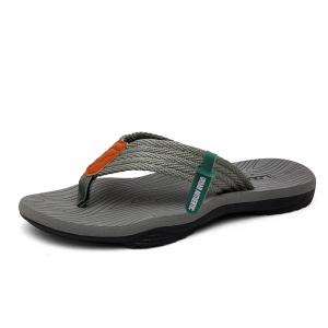 URBAN AUTHENTIC Серые мужские шлепанцы с противоскользящим покрытием и устойчивостью к истиранию, цвет Gray