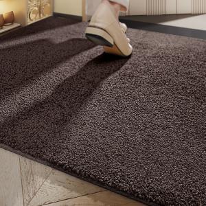 Dajiang Ковер 70х100 см из моющейся шерсти для прихожей, Wear-Resistant, Aisha-Deep Mocha Color, Sandy Removal, Dust-Free, Durable