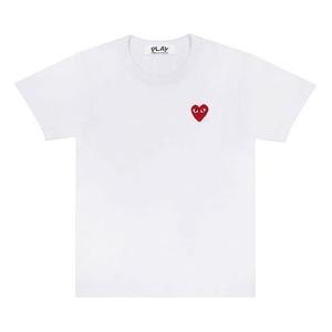 Футболка heart t-shirt 'white' Comme Des Garcons Play, белый