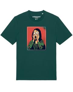 Рубашка Watapparel Mona Lisa Scream, темно-зеленый