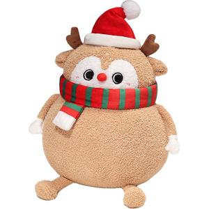 Санта Клаус Снеговик Елка Лось Куклы Плюшевые игрушки 40см высота Happy Fish