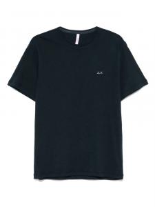 Sun 68 футболка с вышитым логотипом, синий