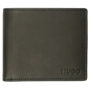 Кожаный кошелек метро_4 Hugo, черный