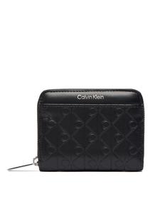 Кошелек Emblem Aop Embossed Zip Around LV04F1081G Calvin Klein, черный