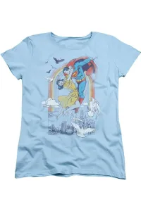 Женская футболка с коротким рукавом DC Comics Rainbow Love Gildan