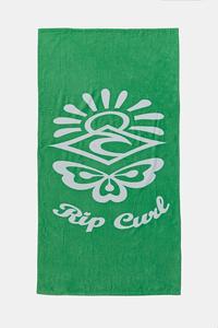 Хлопковое полотенце Rip Curl, зеленый