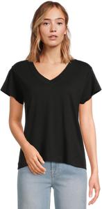 Футболка Lilla P Relaxed Short Sleeve V-Neck Tee, Black