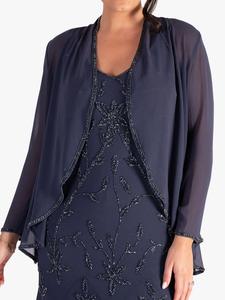 chesca Шарф Жоржетта с отделкой из бисера, Виолетта