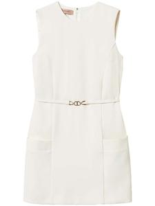 TWINSET креповый топ с поясом, белый