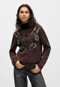 Кардиган Object Cardigan, Seal Brown/Brown