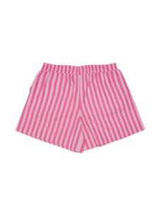 Max&Co. полосатые шорты с вышитым логотипом, розовый