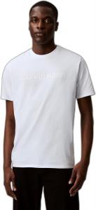 Мужская футболка Calvin Klein свободного кроя с круглым вырезом и логотипом CK, Brilliant White