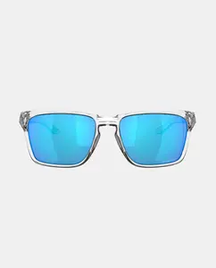 Прозрачные прямоугольные солнцезащитные очки с поляризованными линзами Oakley, белый