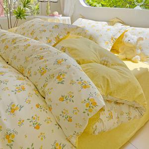 LUOLAI HOME Комплект постельного белья 4 предмета, размер 150x200 см, простыня, пододеяльник 200x230 см