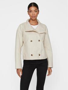 Переходное пальто свободного кроя Vila, экрю