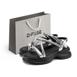 Сандалии с одним ремешком D FUSE SCANDINAVIA женские D:FUSE SCANDINAVIA, Black