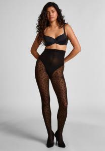 Тайтсы Hunkemöller LEOPARD, Black
