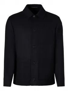 Куртка-рубашка на пуговицах Slowear, черный