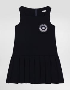 Платье из шерстяного канвы Dolce&Gabbana, синий