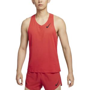 Мужская майка для бега AeroSwift Dri-FIT Adv Nike, светло-красный/черный