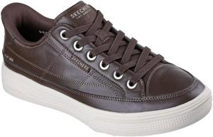 Мужские кроссовки Skechers Arch Fit Arcade - удобные слипоны без застежек, шоколадный