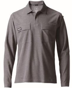 Поло с длинными рукавами BURTLE (унисекс) для весны и лета, цвет Bark, размеры 515, 52, 3L