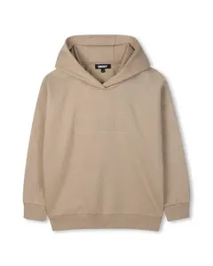 Детский свитшот с длинным рукавом DKNY, светло-коричневый
