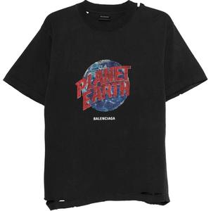 Футболка с принтом Balenciaga, черная