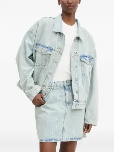 Джинсовая куртка Lou с кислотной стиркой HUGO, синий