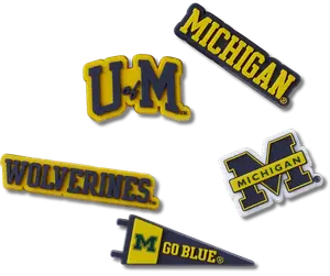 Джиббитсы University of Michigan 5 Pack Crocs