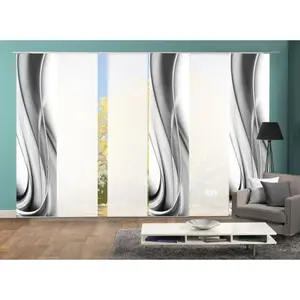 ИДЕИ ДЛЯ ДОМАШНЕЙ ЖИЗНИ Раздвижная штора «ОНДАР», (6 шт.), ВxШ: 245x60, включая монтажные принадлежности Home Wohnideen, серый