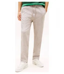 Льняные брюки-чинос SONNY tapered fit Tommy Jeans, бежевый