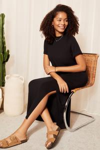 Простое платье-футболка с короткими рукавами Friends Like These, черный