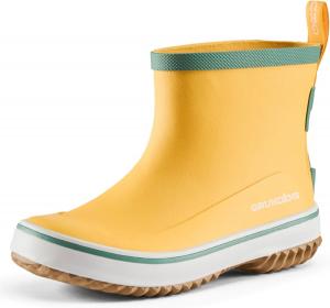 Резиновые сапоги Grundéns Kid's Guppy для детей - легкие водонепроницаемые сапоги для детей и малышей, с удобной петлей для надевания, дождевые сапоги для девочек и мальчиков, Pineapple