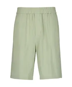 Бермудские шорты цвета шалфея с эластичным поясом Ami Paris, зеленый