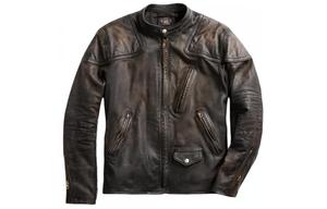 Polo Ralph Lauren Кожаная косуха Slim Fit черная