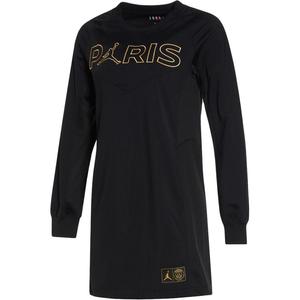 Jordan Длинное платье с рукавами женское черное