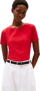 Tommy Hilfiger Женская базовая базовая хлопковая легкая мягкая, Primary-Red