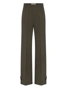 Брюки строгого кроя с пуговицами Jean Paul Gaultier, коричневый