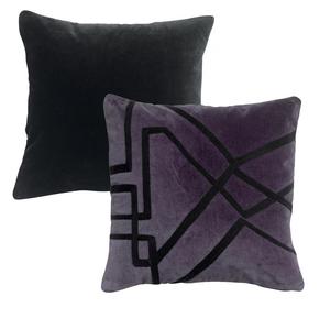 Подушка Vivaraise FARA 45 x 45 см виноградно-красный 4100% хлопок с внутренней подушкой