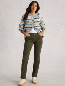 Прямые брюки Brooke из вельвета White Stuff, Khaki