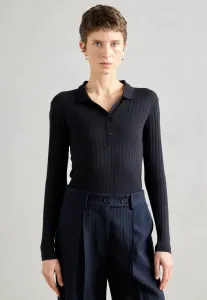 Рубашка-Поло с длинным рукавом Marc O'Polo, Deep Night Blue